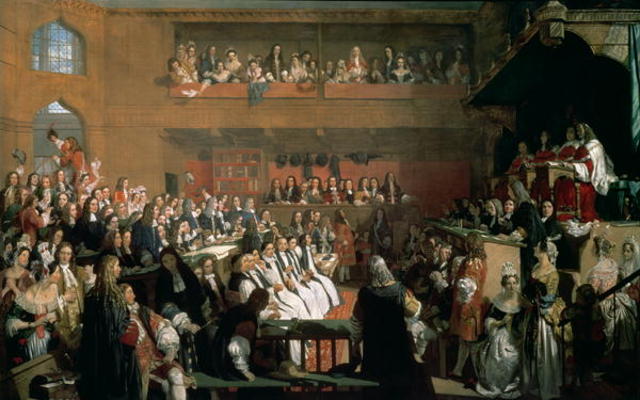 The Trial of the Seven Bishops in the House of Commons during the Reign of James II od John Rogers Herbert