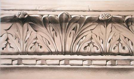 Cornice Moulding, From a Tomb in the Church of S.S. Giovanni e Paolo, from 'Examples of the Architec od John Ruskin
