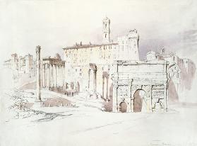 The Forum, Rome (w/c on paper)