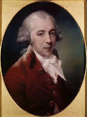 Portrait of Richard Brinsley Sheridan (1751-1816) 1788 (pastel on grey paper)