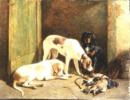 Pointers and a Gordon Setter od John Sargent Noble