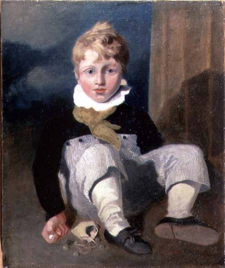 Boy at Marbles (Henry Cotman) od John Sell Cotman