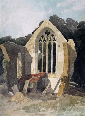 The Refectory at Walsingham Priory (w/c on paper) od John Sell Cotman