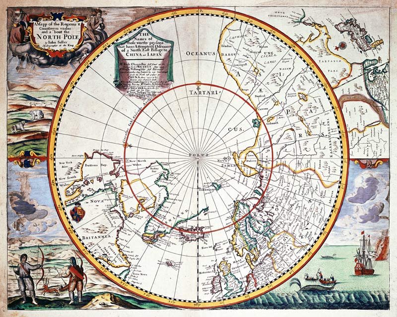 A Map of the North Pole od John Seller