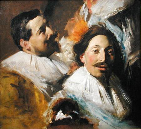 Two Heads from the Banquet of the Officers od John Singer Sargent