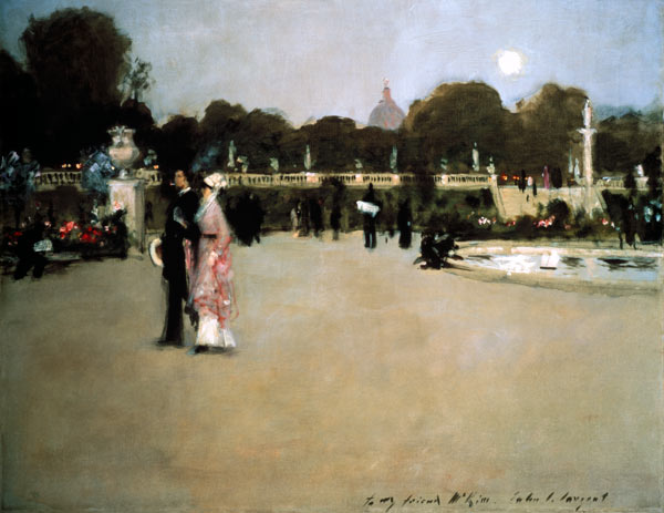 Luxembourg Gardens at Twilight od John Singer Sargent