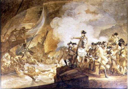 The Siege and Relief of Gibraltar, 14th September 1782 od John Singleton Copley