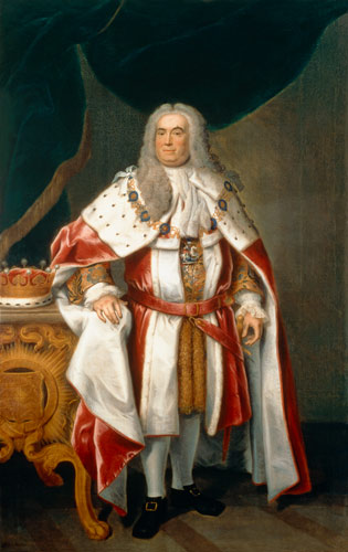 Portrait of Sir Robert Walpole (1676-1745) Earl of Orford od John Theodore Heins