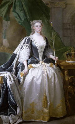 Queen Caroline (oil on canvas), born Caroline of Ansbach (1683-1737) od John Vanderbank