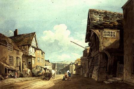 Looking down the High Street, Conway od John Varley
