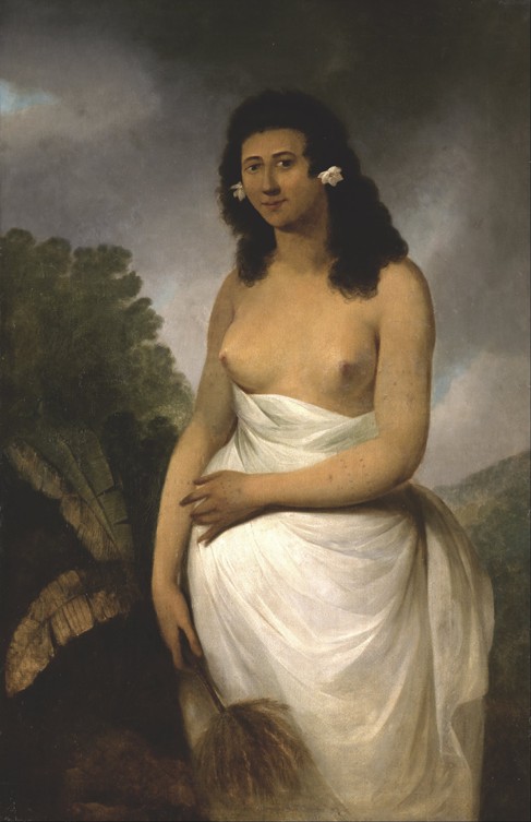 Portrait of Poedooa, daughter of Orea, King of Ulaitea, Society Islands od John Webber