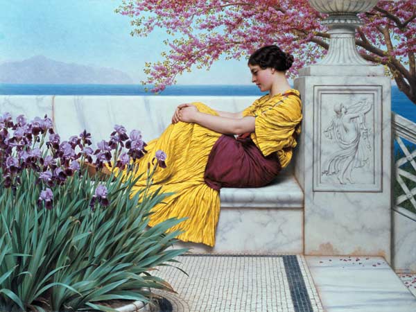 Under the Blossom that Hangs on the Bough od John William Godward