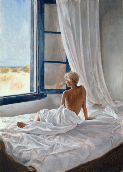 Afternoon View (oil on canvas board)  od John  Worthington