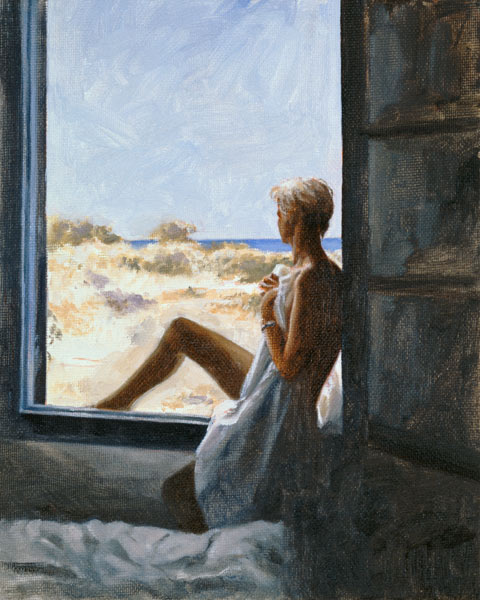 Blue Sea Dream (oil on canvas board)  od John  Worthington