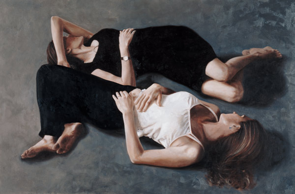 Sisters (oil on canvas board)  od John  Worthington