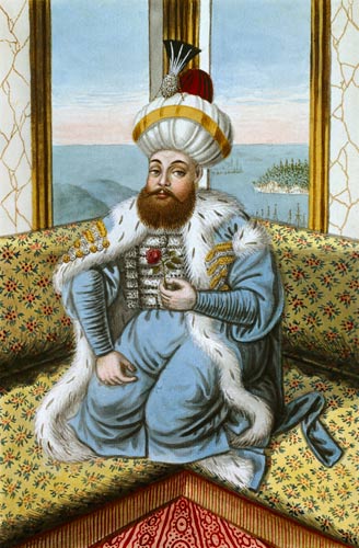 Mehmed II (1432-81) called 'Fatih', the Conqueror, from 'A Series of Portraits of the Emperors of Tu od John Young