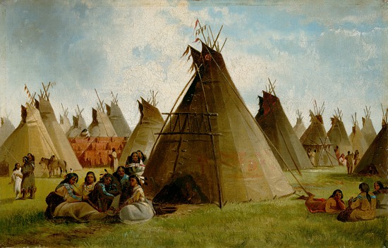 Prairie Indian Encampment od John Mix Stanley