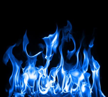 Blue flames od Jon Helgason