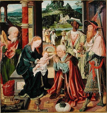 The Adoration of the Magi od Joos van Cleve (eigentl. van der Breke)
