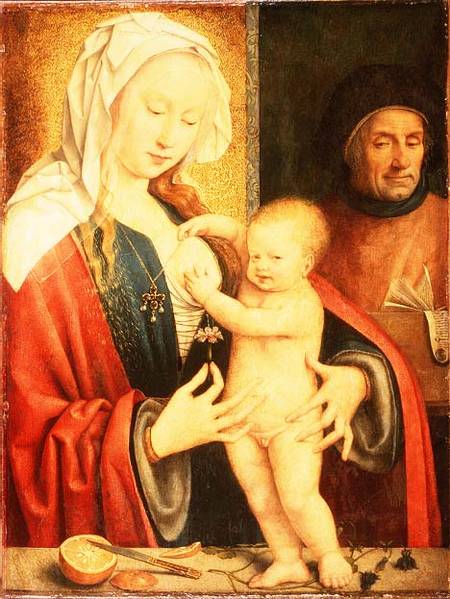 The Holy Family od Joos van Cleve (eigentl. van der Breke)