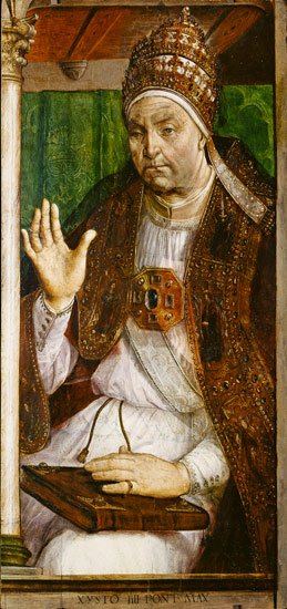 Portrait of Sixtus IV (1414-84) od Joos van Gent