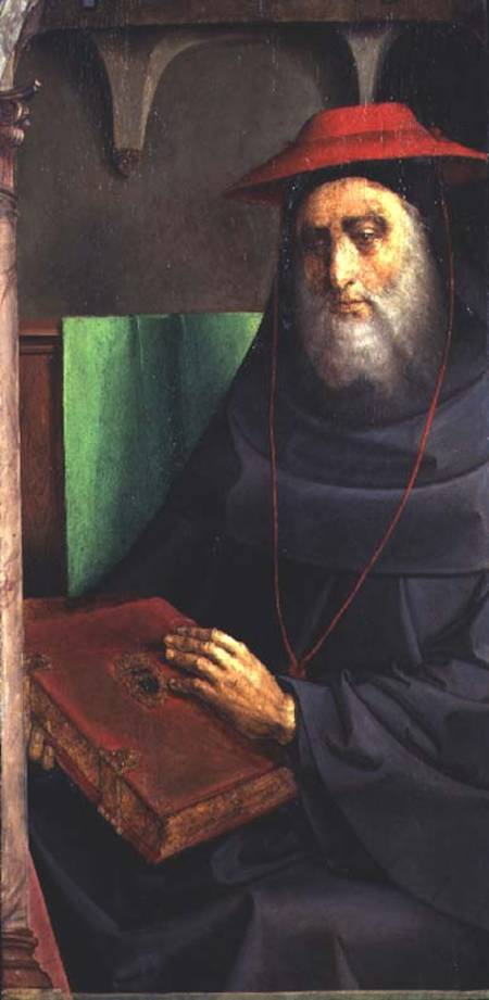 Portrait of Cardinal Bessarion (1402-72) od Joos van Gent