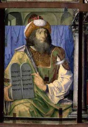 Moses With the Ten Commandments, from a series of portraits of illustrious men