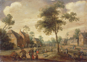 Fest in einem Dorf od Joost Cornelisz Droochsloot