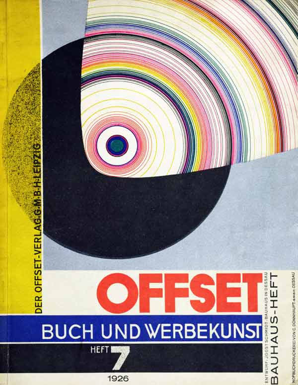 Cover of issue number 7 of Offset Buch und Werbekunst 1926 od Joost Schmidt