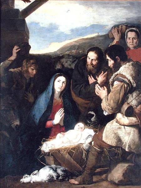 Adoration of the Shepherds od José (auch Jusepe) de Ribera