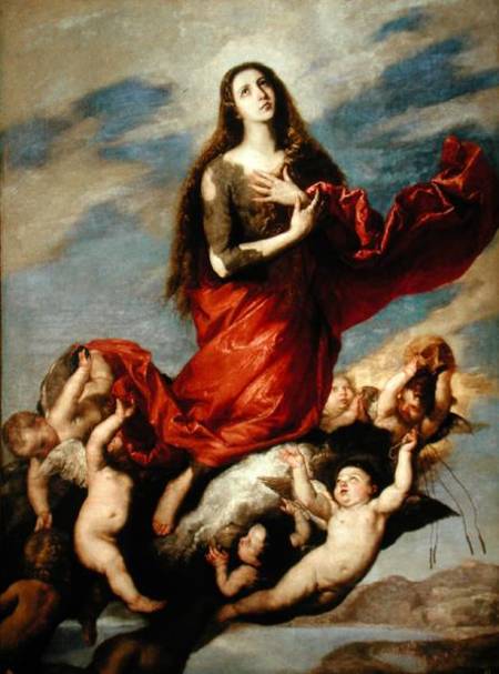 The Assumption of Mary Magdalene od José (auch Jusepe) de Ribera