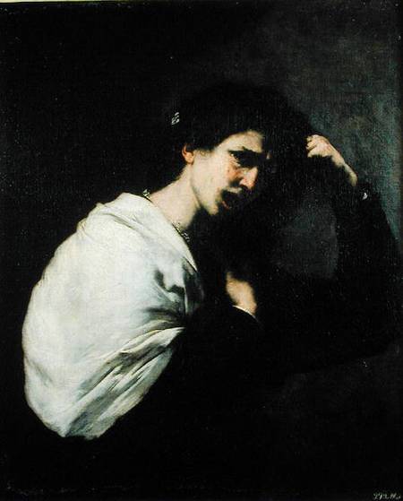 A Desperate Woman od José (auch Jusepe) de Ribera