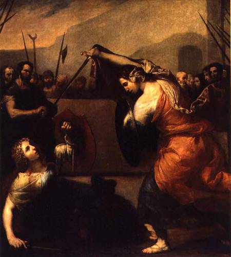 The Duel of Isabella de Carazzi and Diambra de Pettinella od José (auch Jusepe) de Ribera