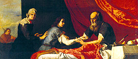 Isaac and Jakob. od José (auch Jusepe) de Ribera