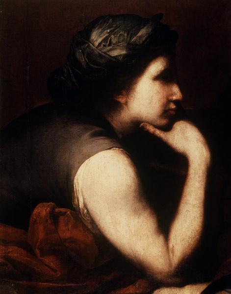 J.de Ribera,Triumph Bacchus,Woman s Head