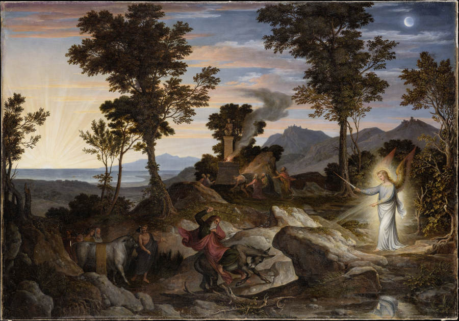 Landscape with the Prophet Balaam and his donkey od Joseph Anton Koch