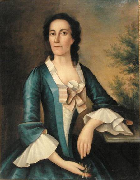 Portrait of Mrs Thomas Shippard (b.1718) od Joseph Badger