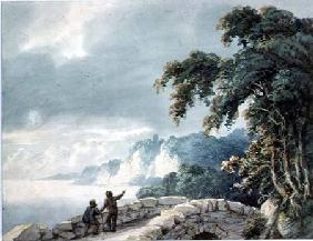 Landscape with Trees, Bridge and Figures