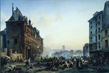 Attack on the Hotel de Ville od Joseph Beaume