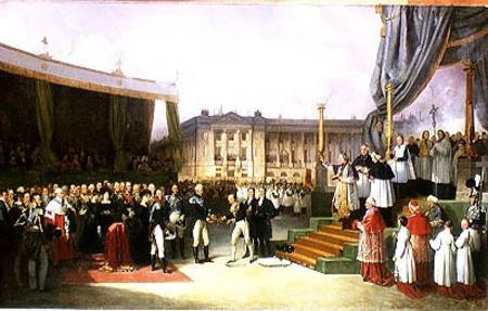 Inauguration of a Monument in Memory of Louis XVI (1754-93) by Charles X (1757-1836) at the Place de od Joseph Beaume