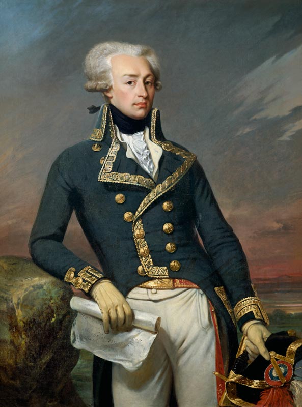 Portrait of Gilbert Motier (1757-1834) the Marquis de La Fayette as a Lieutenant General od Joseph Désiré Court