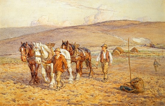 Ploughing od Joseph Harold Swanwick