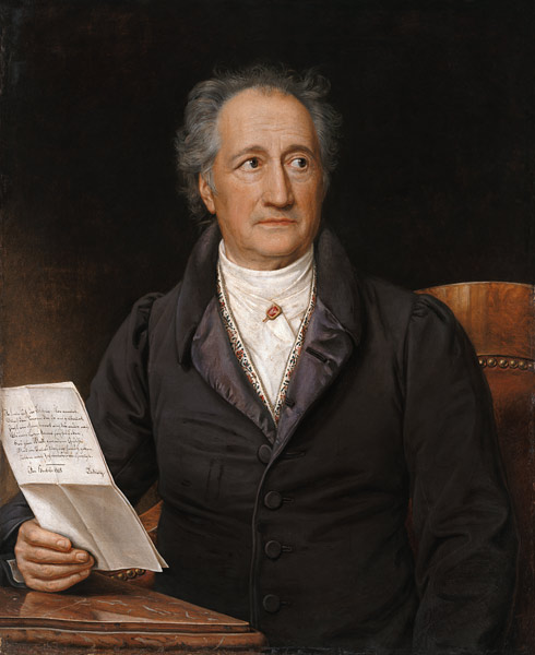 Portrait Johann Wolfgang of Goethe od Joseph Karl Stieler