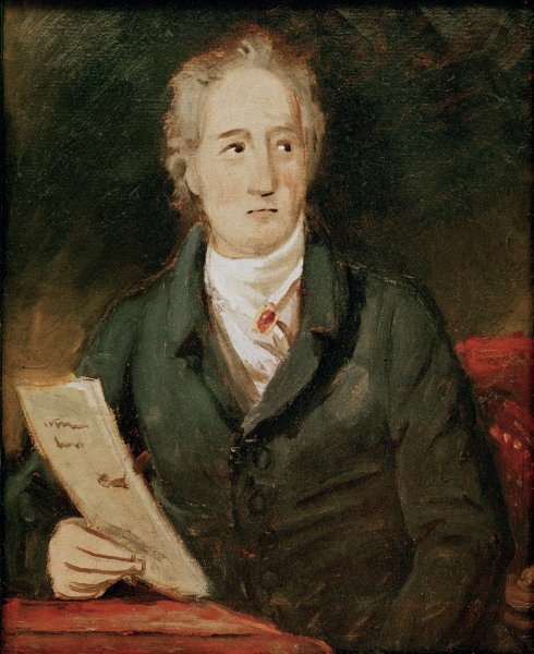 Goethe , Sketch by J.Stieler od Joseph Karl Stieler