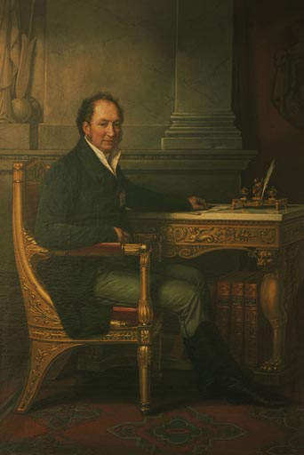 Max I. Joseph, Koenig von Bayern, am Schreibtisch od Joseph Karl Stieler