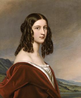 Portrait Friederike Freifrau of Gumppenberg beauties gallery king Ludwigs I. of Bavaria in