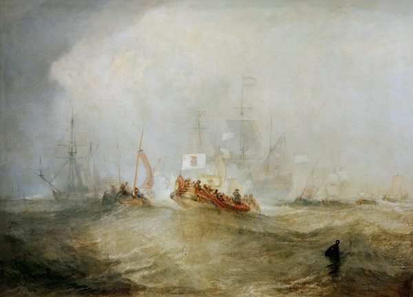 The Prince of Orange, William III, landed at Torbay, November 4th, 1688, after a stormy Passage od William Turner