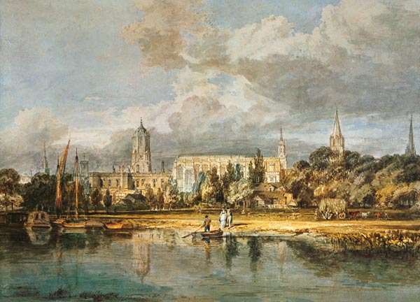 Christian Church, seen by the meadows od William Turner
