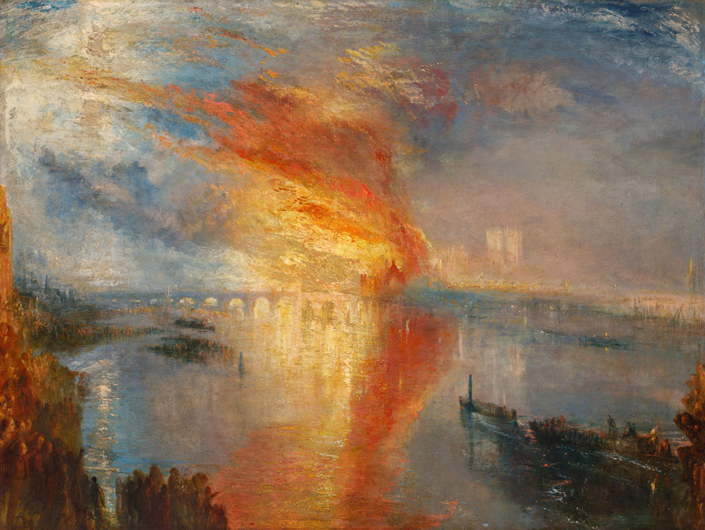 The Burning of the Houses of Parliament (October 16th, 1834) od William Turner
