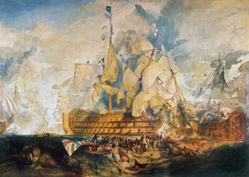 Die Schlacht bei Trafalgar od William Turner